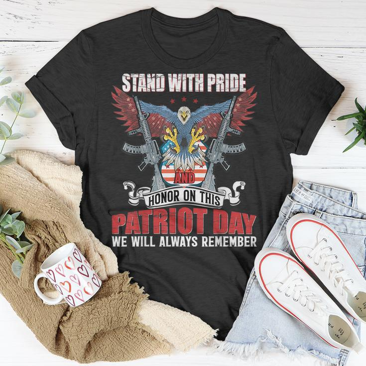 Stand With Pride And Honor - Patriot Day 911 Unisex T-Shirt Unique Gifts