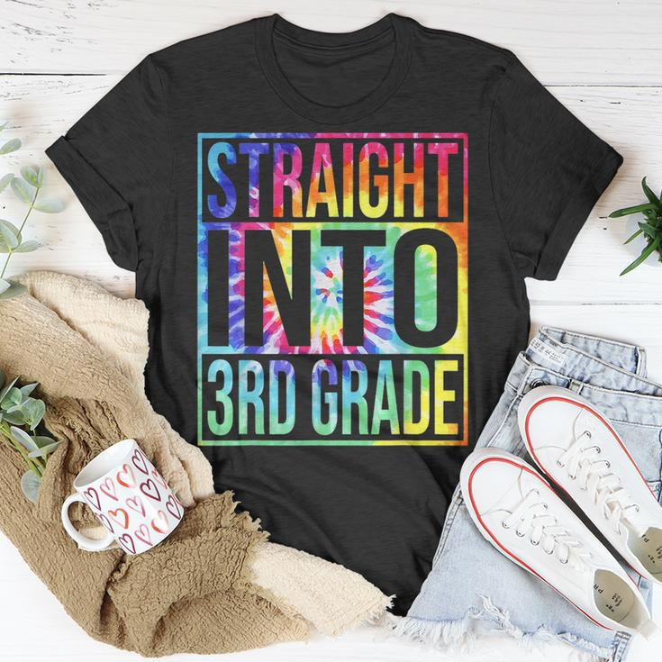 Straight Into 3Rd Grade First Day Of School Back To School Unisex T-Shirt Unique Gifts