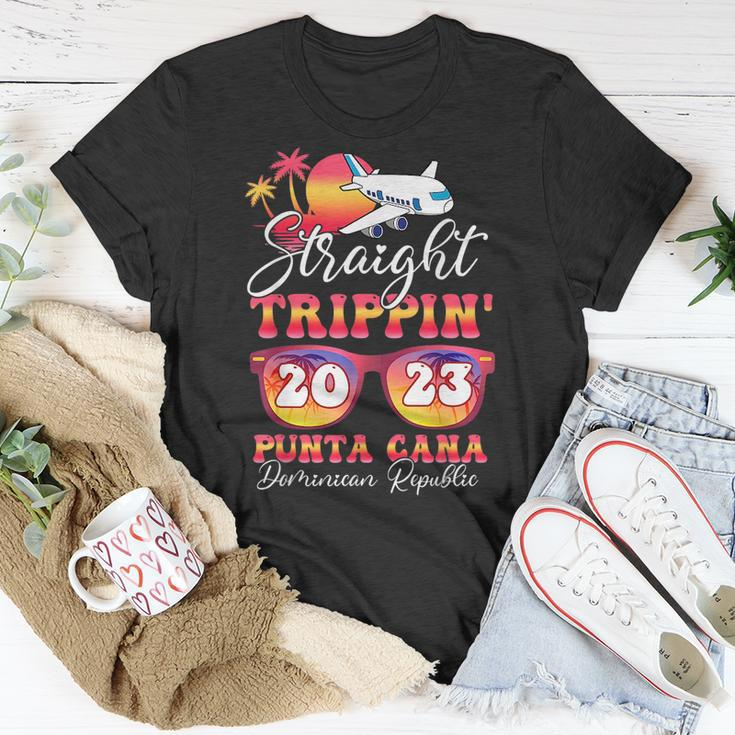 Straight Trippin 2023 Family Vacation Punta Cana Matching Unisex T-Shirt Funny Gifts