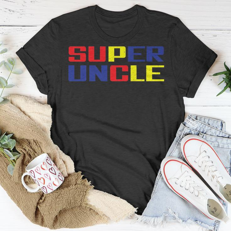 Super Uncle Worlds Best Uncle Ever Awesome Cool Uncle Unisex T-Shirt Unique Gifts