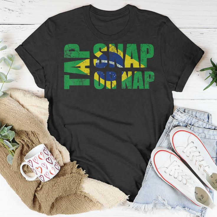 Tap Snap Or Nap Brazilian Jiu-Jitsu Brazil Bjj Jiu Jitsu T-Shirt Unique Gifts