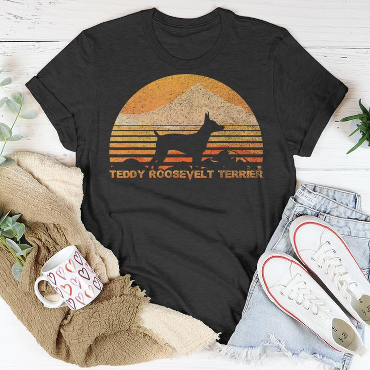 Teddy Roosevelt Terrier Lover Vintage Retro T-Shirt Unique Gifts