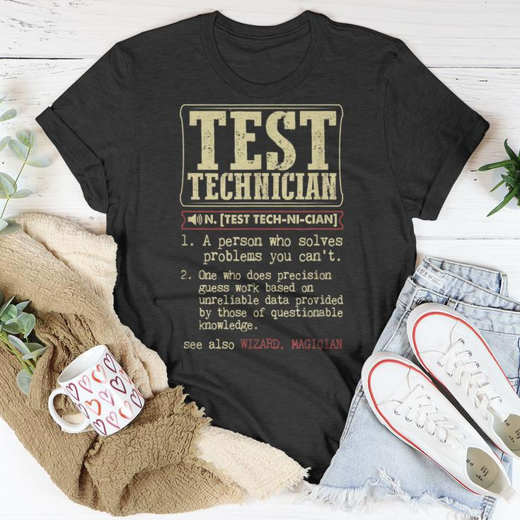 Test Technician Dictionary Term Badass T-Shirt Unique Gifts