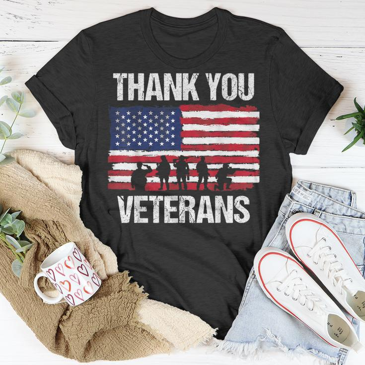Thank You Veterans Day & Memorial Day Partiotic Military T-Shirt Unique Gifts