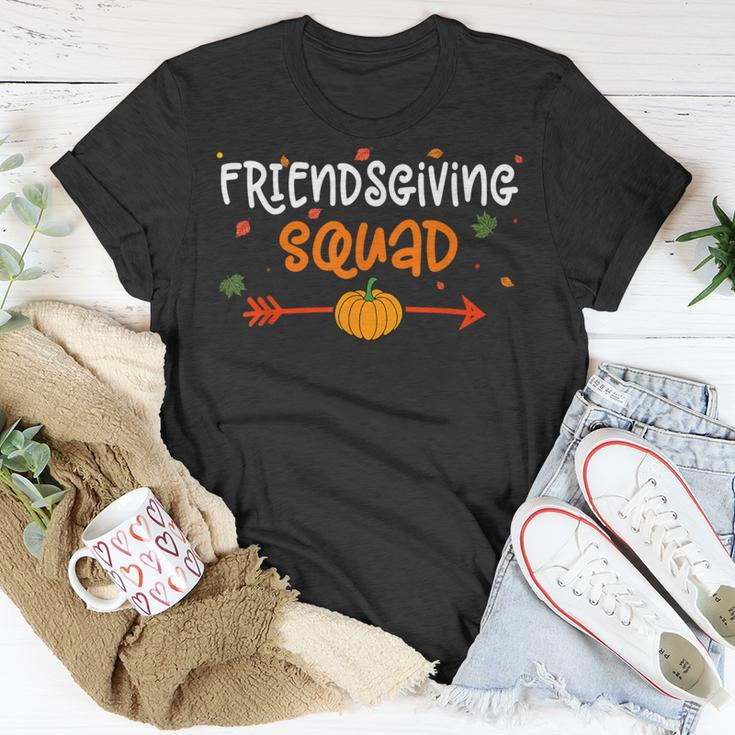 Thanksgiving Friendsgiving Squad Team Thankful Matching T-Shirt Funny Gifts
