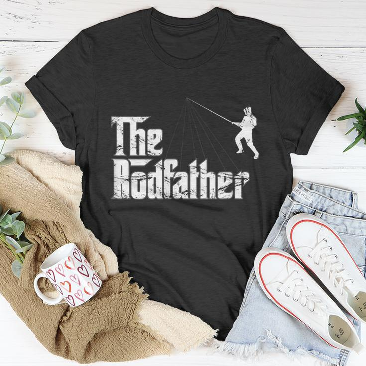 The Rodfather For The Avid Angler And Fisherman Unisex T-Shirt Unique Gifts