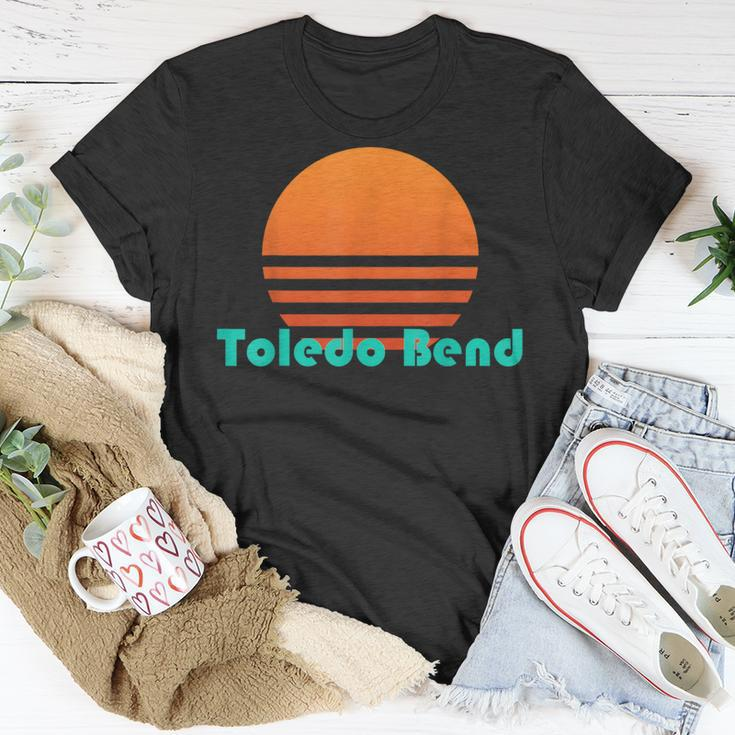 Toledo Bend Louisiana Retro Sunset T-Shirt Unique Gifts
