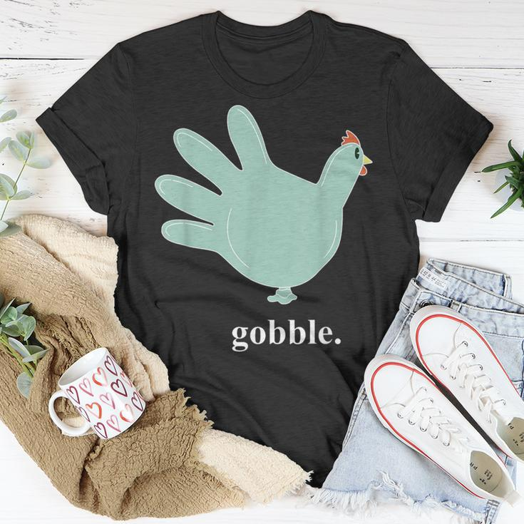 Turkey Glove Gobble Thanksgiving Thankful Nurse T-Shirt Unique Gifts