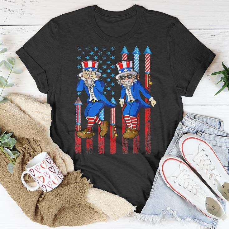 Uncle Sam Griddy 4Th Of July Independence Day Flag Us Unisex T-Shirt Unique Gifts