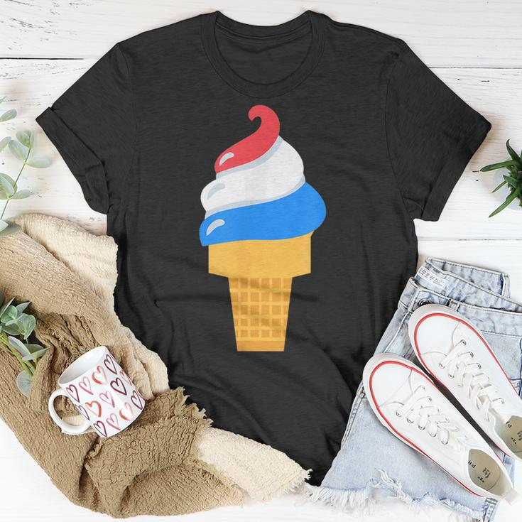 Usa Ice Cream Cone - Cute For 4Th Of July Usa Funny Gifts Unisex T-Shirt Unique Gifts