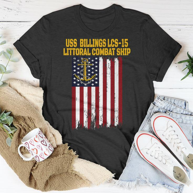 Uss Billings Lcs-15 Littoral Combat Ship Veterans Day T-Shirt Unique Gifts