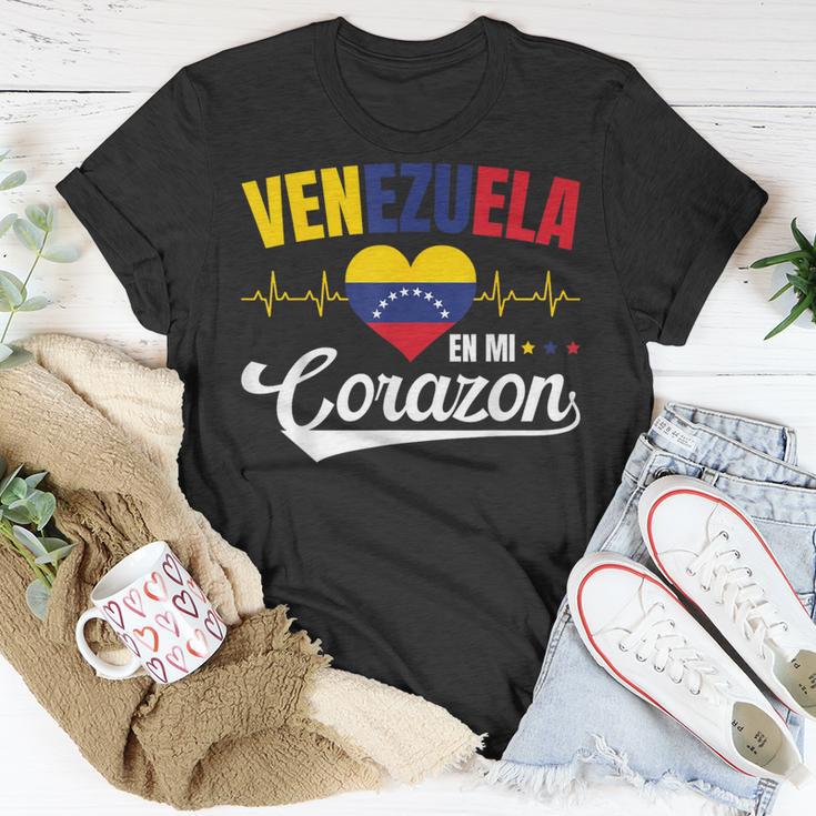 Venezuela En Mi Corazon Souvenirs For Your Native Country T-Shirt Unique Gifts