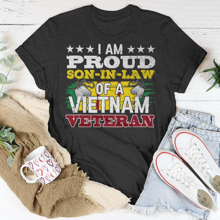 Veteran Vets Vietnam Veteran Shirts Proud Soninlaw Tees Men Boys Gifts Veterans Unisex T-Shirt Unique Gifts