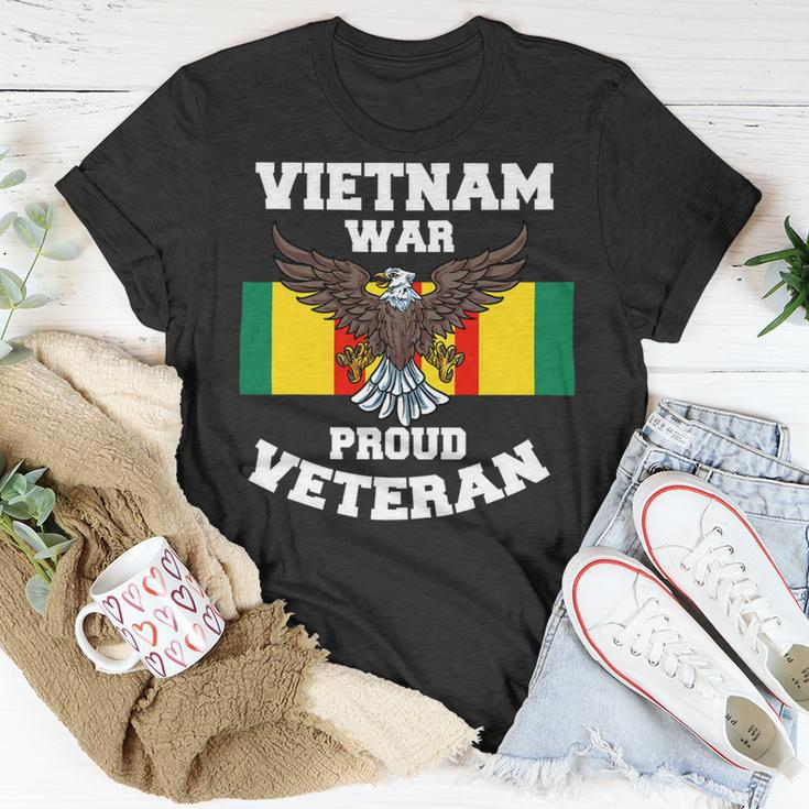 Veteran Vets Vietnam War Proud Veteran 340 Veterans Unisex T-Shirt Unique Gifts