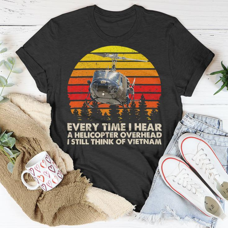 Vietnam War Veterans I Still Think Of Vietnam Memorial Day 39 Unisex T-Shirt Unique Gifts