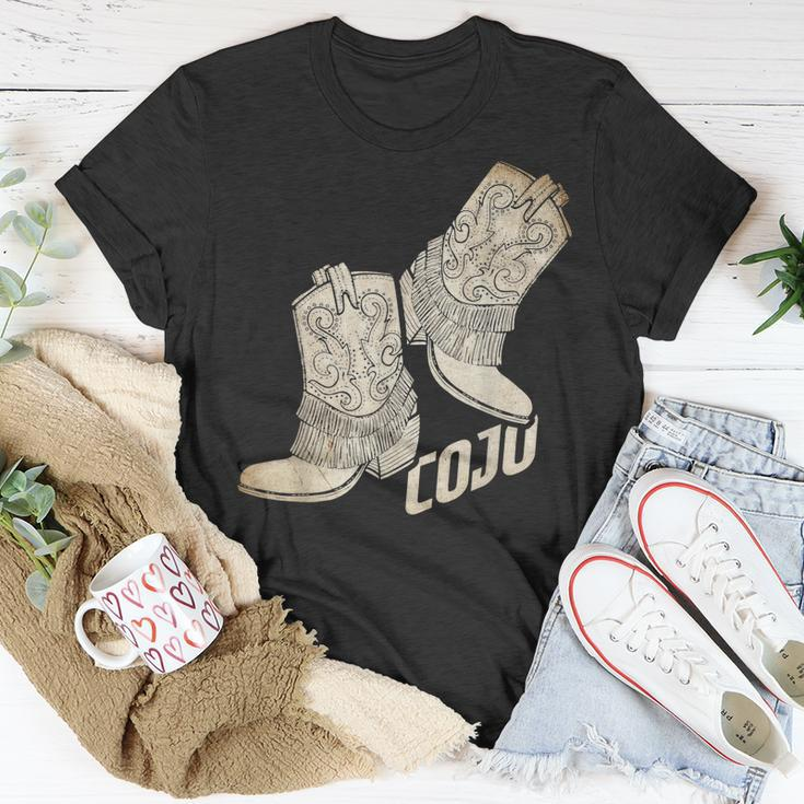 Vintage Cojo Cowboys Boots Western Texas Cowgirl Howdy Unisex T-Shirt Unique Gifts