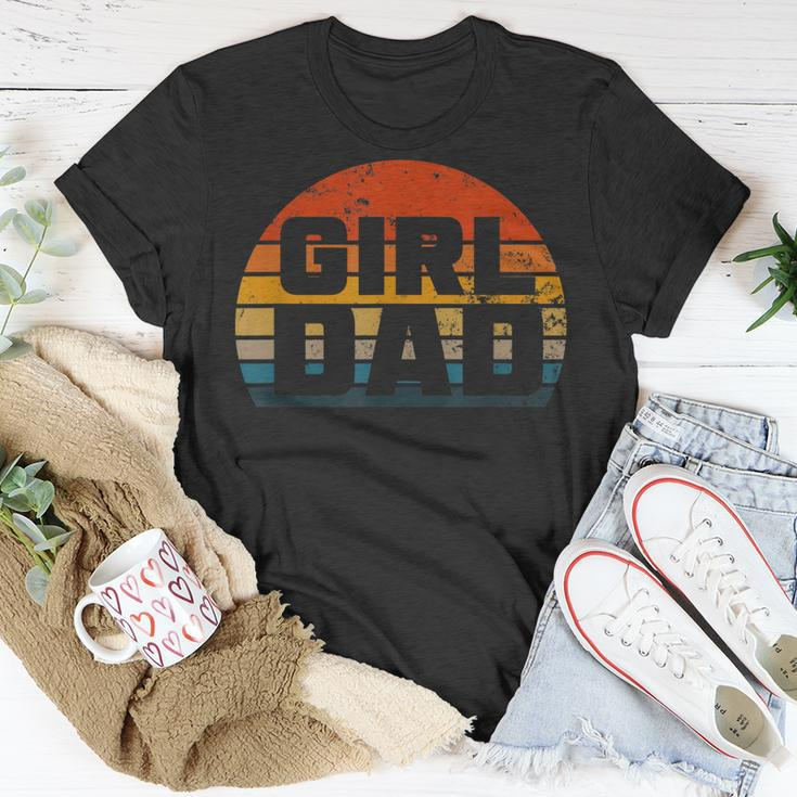 Vintage Proud Father Of Girl Dad Girl Dad For Men Unisex T-Shirt Unique Gifts