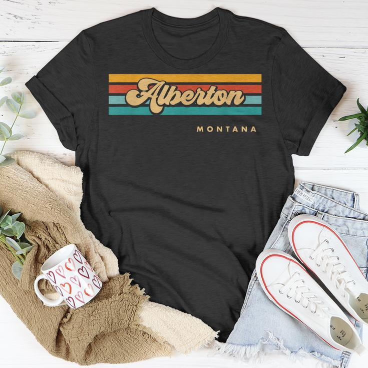 Vintage Sunset Stripes Alberton Montana T-Shirt Unique Gifts