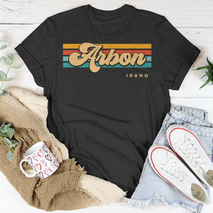 Vintage Sunset Stripes Arbon Idaho T-Shirt Unique Gifts