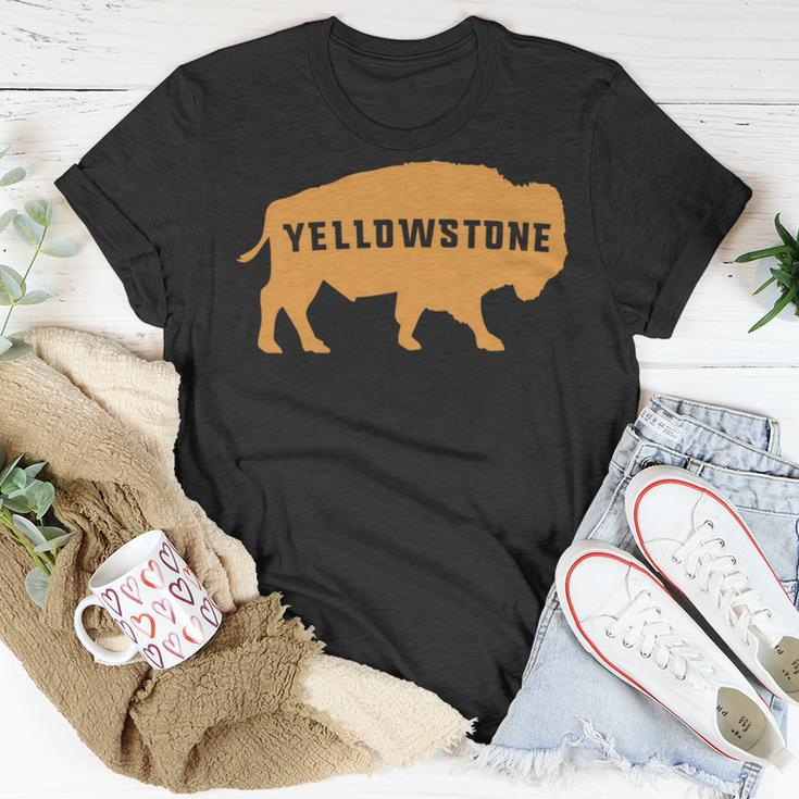 Vintage Yellowstone National Park Retro Bison Souvenir T-Shirt Unique Gifts