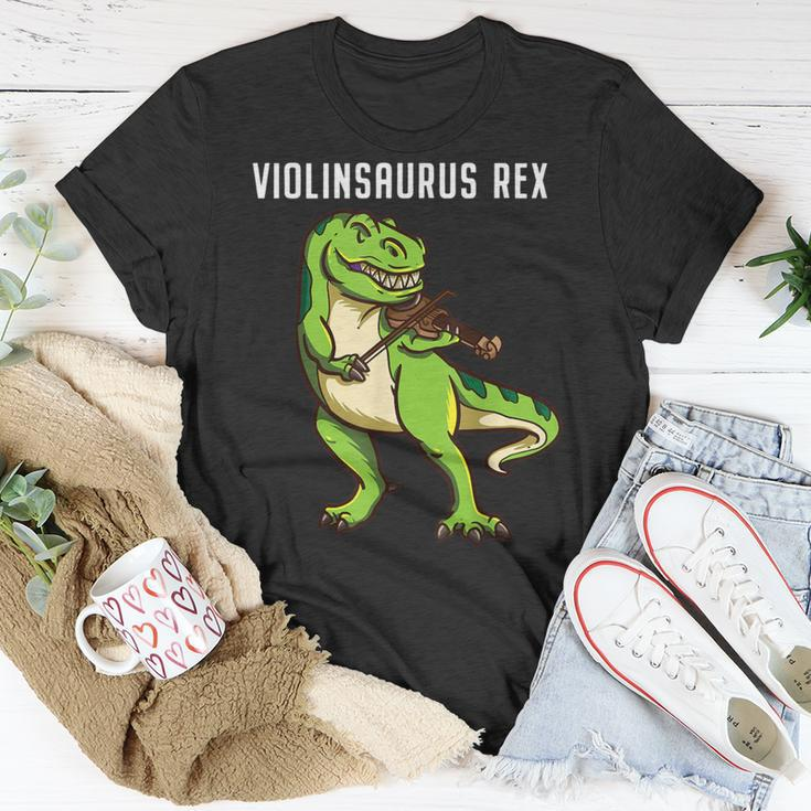 ViolinistRex Dinosaur Violin Viola Music Lover T-Shirt Unique Gifts