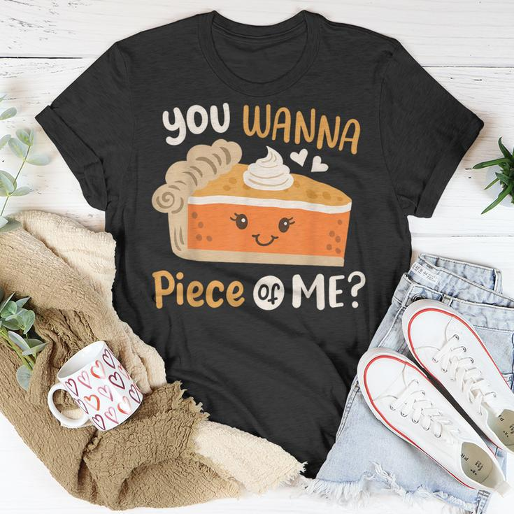 You Wanna Piece Of Me Cute Pumpkin Pie Happy Thanksgiving T-Shirt Unique Gifts