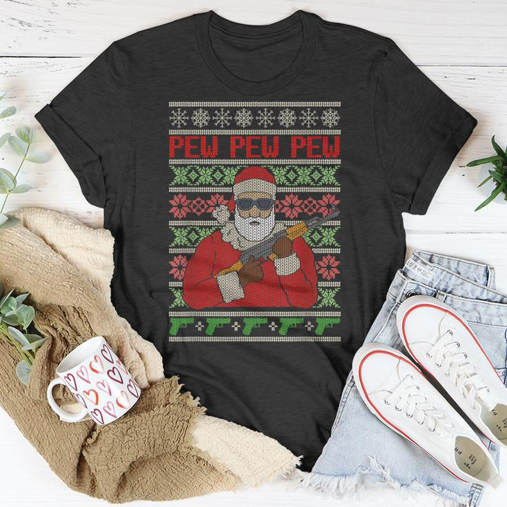 All I Want Is Guns Ugly Christmas Sweater Hunting Military T-Shirt Unique Gifts