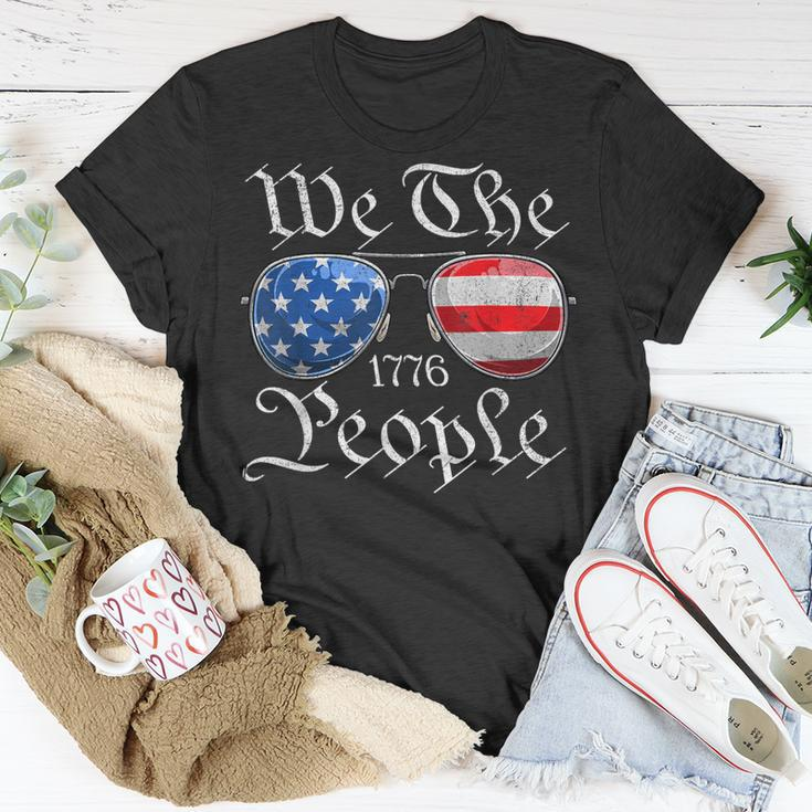 We The People Usa Funny 4Th Of July American Flag Sunglasses Unisex T-Shirt Unique Gifts