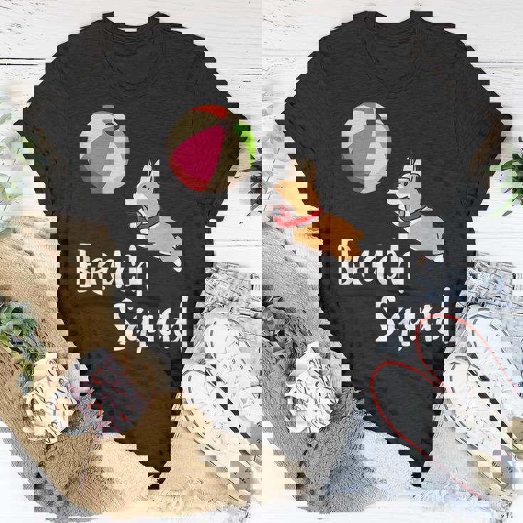 Welsh Corgi Dogs Beach Squad Summer Vacation Gift Outdoors Unisex T-Shirt Unique Gifts