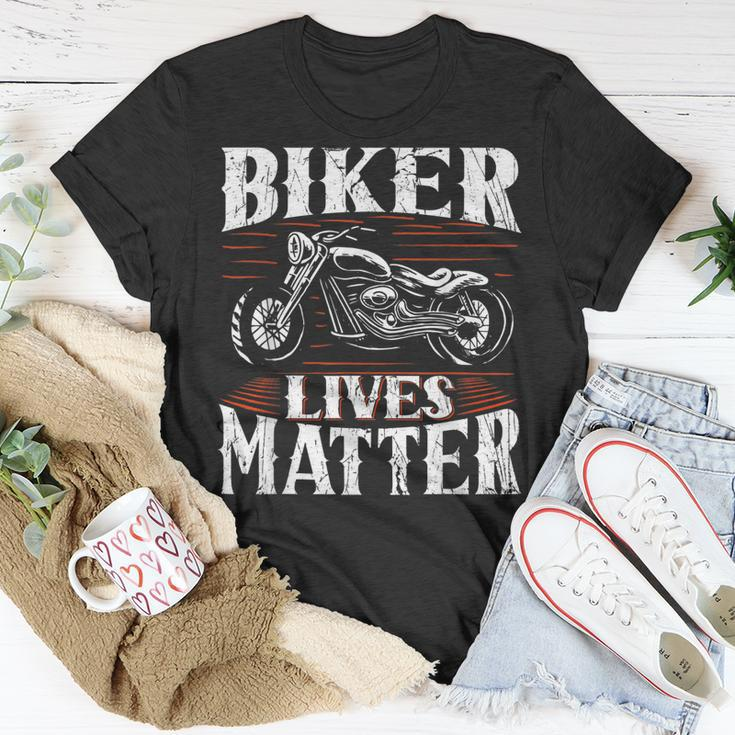 Wheel Racing Ride Free Biker Lives Matter Motorcycle Unisex T-Shirt Unique Gifts