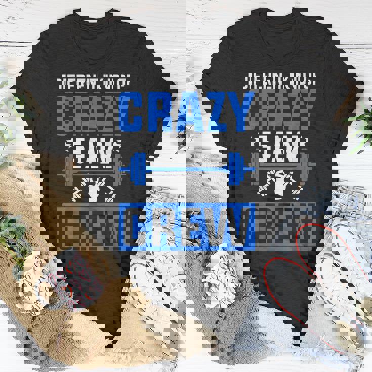 Workout Squad 5Am Crew Funny Gym Quote Unisex T-Shirt | Seseable CA