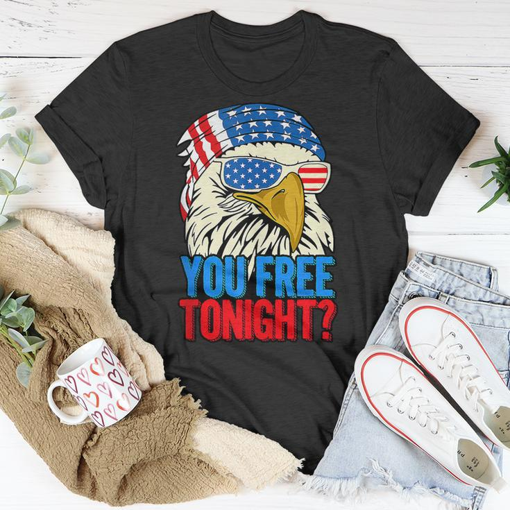 You Free Tonight Bald Eagle Mullet 4Th Of July Us Flag Retro Unisex T-Shirt Unique Gifts
