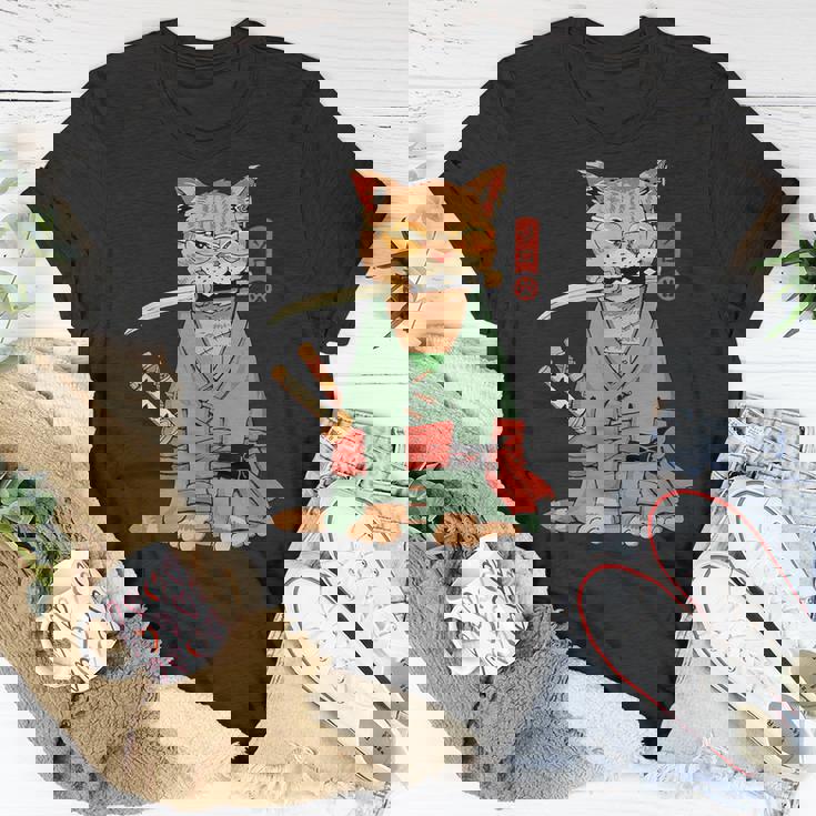 zoro-cat-warrior-unisex-t-