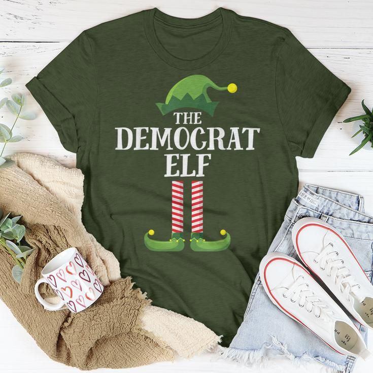 Democrat Elf Matching Family Group Christmas Party T-Shirt Unique Gifts