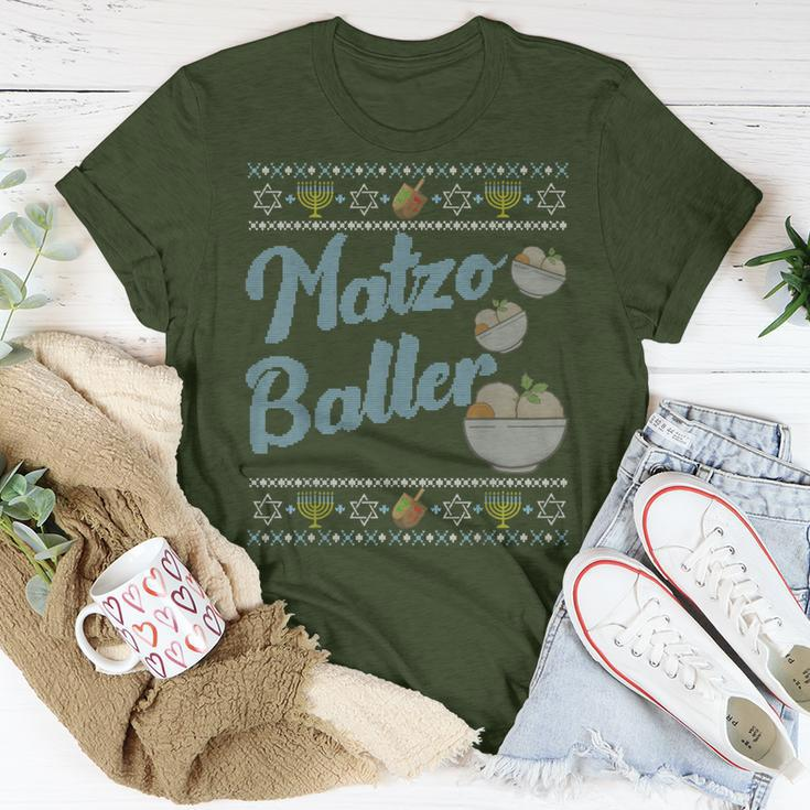 Fun Hanukkah Matzo Baller Matzah Ball Merry Christmas T-Shirt Unique Gifts