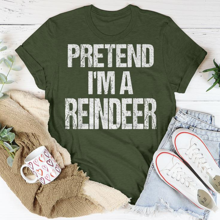 Pretend I'm A Reindeer Christmas Holiday Costume T-Shirt Unique Gifts