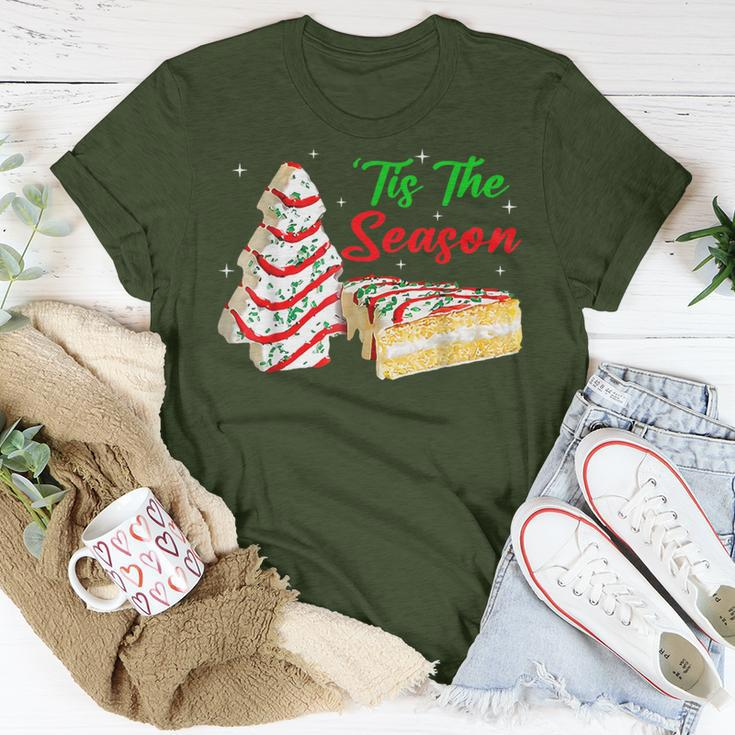 Tis The Season Christmas Tree Cakes Debbie T-Shirt Unique Gifts