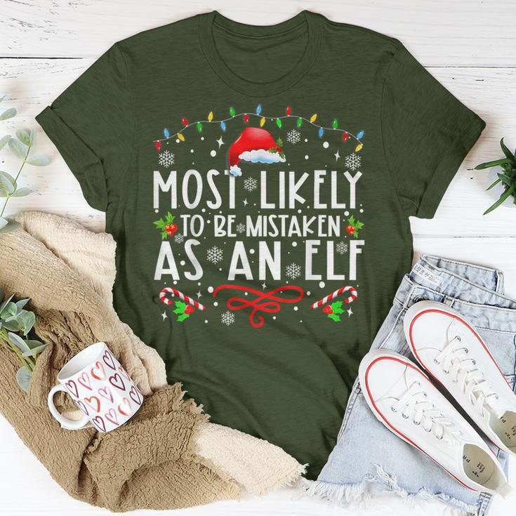 Most Likely To Be Mistaken As An Elf Family Christmas T-Shirt Unique Gifts