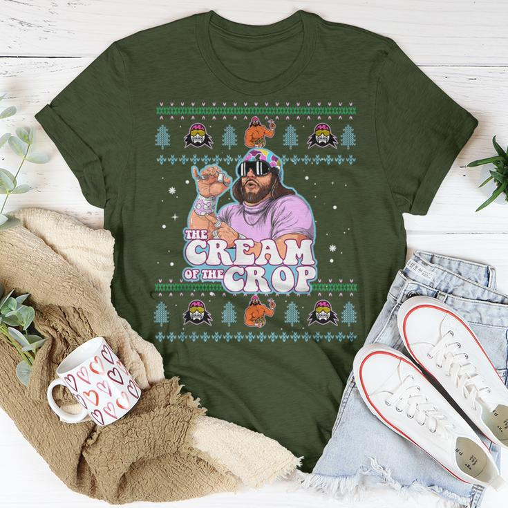 Macho-The Cream Of The Crop Wrestling Ugly Christmas T-Shirt Unique Gifts