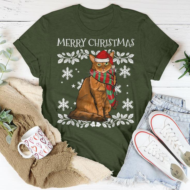 Merry Christmas Ornament Somali Cat Xmas Santa T-Shirt Unique Gifts