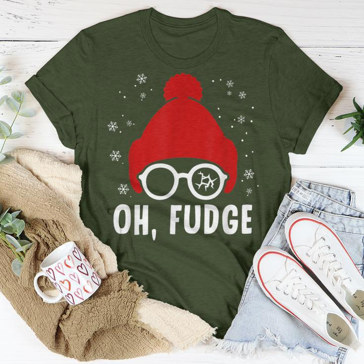 Oh A Fudge Christmas Saying Vintage Xmas Santa Hat T-Shirt Unique Gifts