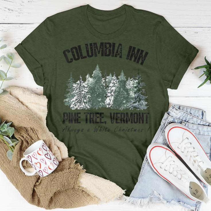 Pine Tree Vermont Always A White Christmas Tree Holiday T-Shirt Funny Gifts