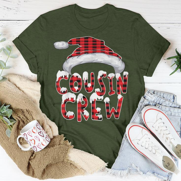 Plaid Buffalo Cousin Crew Matching Family Outfit Xmas Boys T-Shirt Unique Gifts