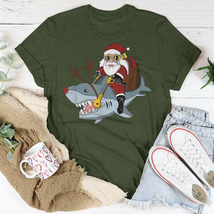 Santa Big Shark Ugly Christmas Pajama Cute T-Shirt Unique Gifts