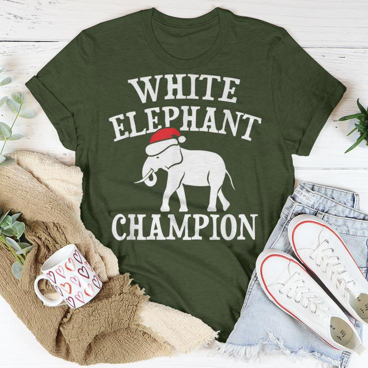 White Elephant Champion Party Christmas T-Shirt Unique Gifts