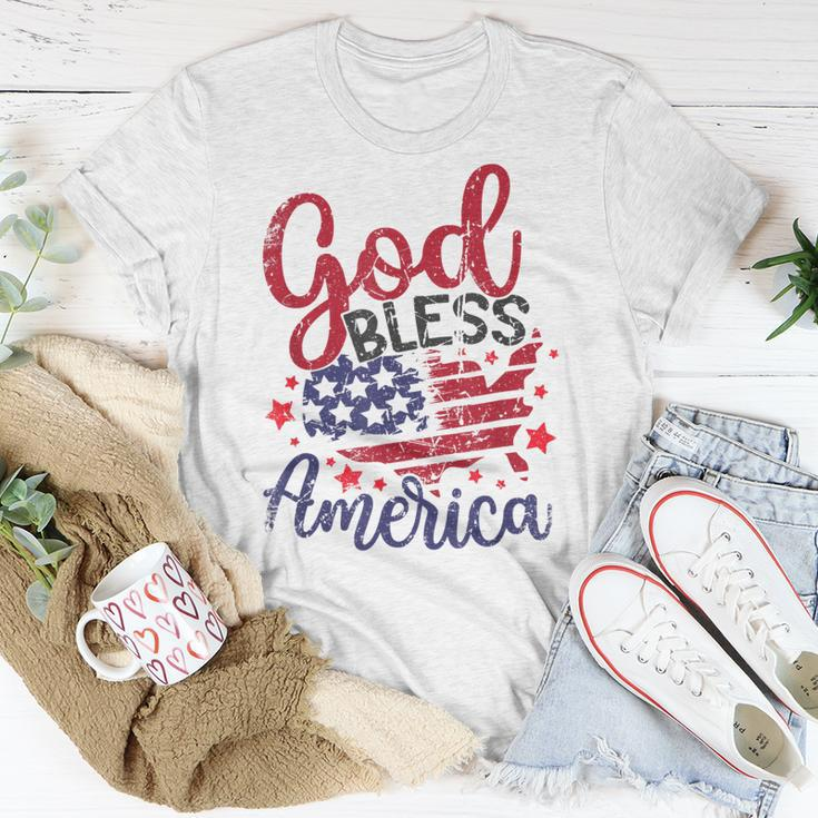 4Th Of July 2023 Patriotic God Bless America Independence Unisex T-Shirt Unique Gifts