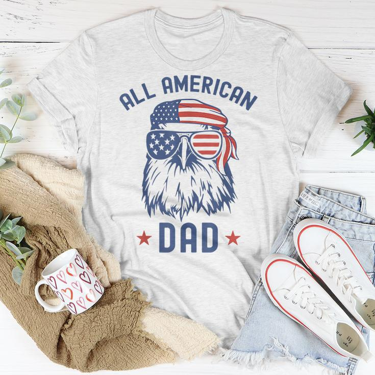 All American Dad Patriotic Eagle Sunglasses Us Flag 4Th July Gift For Mens Unisex T-Shirt Unique Gifts
