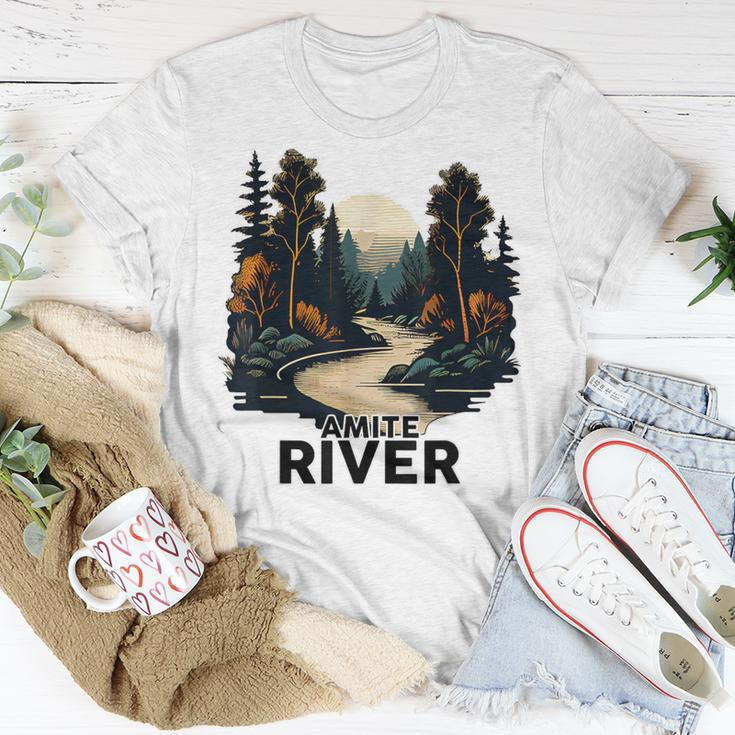Amite River Retro Minimalist River Amite T-Shirt Unique Gifts