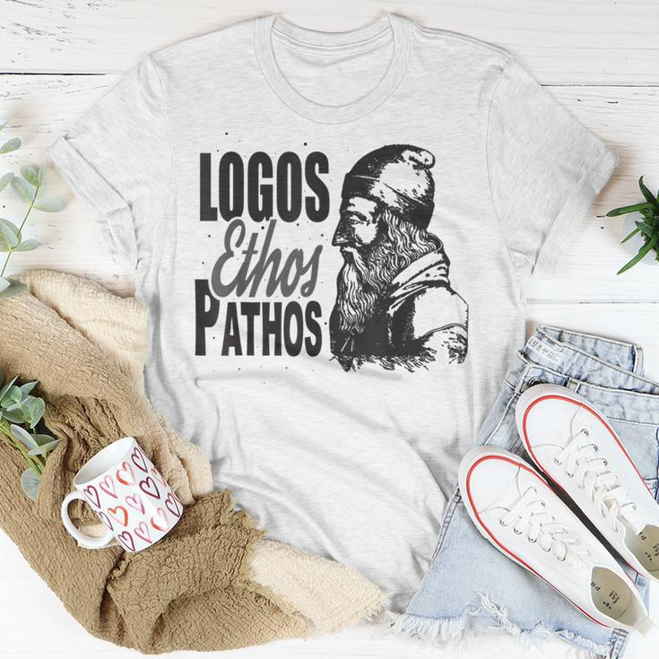 Aristotle Logos Ethos Pathos Greek Philosophy Speech T-Shirt Unique Gifts