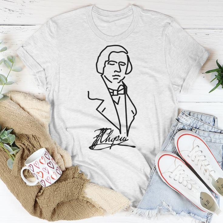 Classical Music Pianist Chopin Musician Composer T-Shirt Unique Gifts